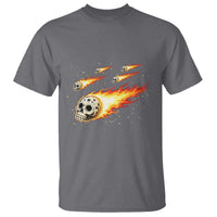 Skull Meteorite T Shirt Deep Space Asteroid Meteor Shower