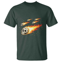 Skull Meteorite T Shirt Deep Space Asteroid Meteor Shower