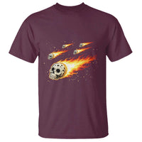 Skull Meteorite T Shirt Deep Space Asteroid Meteor Shower