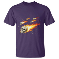 Skull Meteorite T Shirt Deep Space Asteroid Meteor Shower
