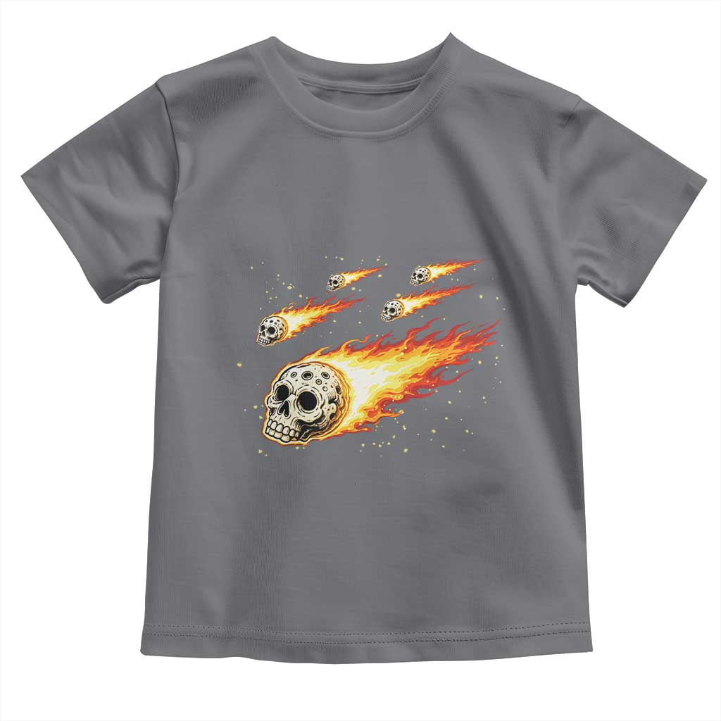 Skull Meteorite Toddler T Shirt Deep Space Asteroid Meteor Shower