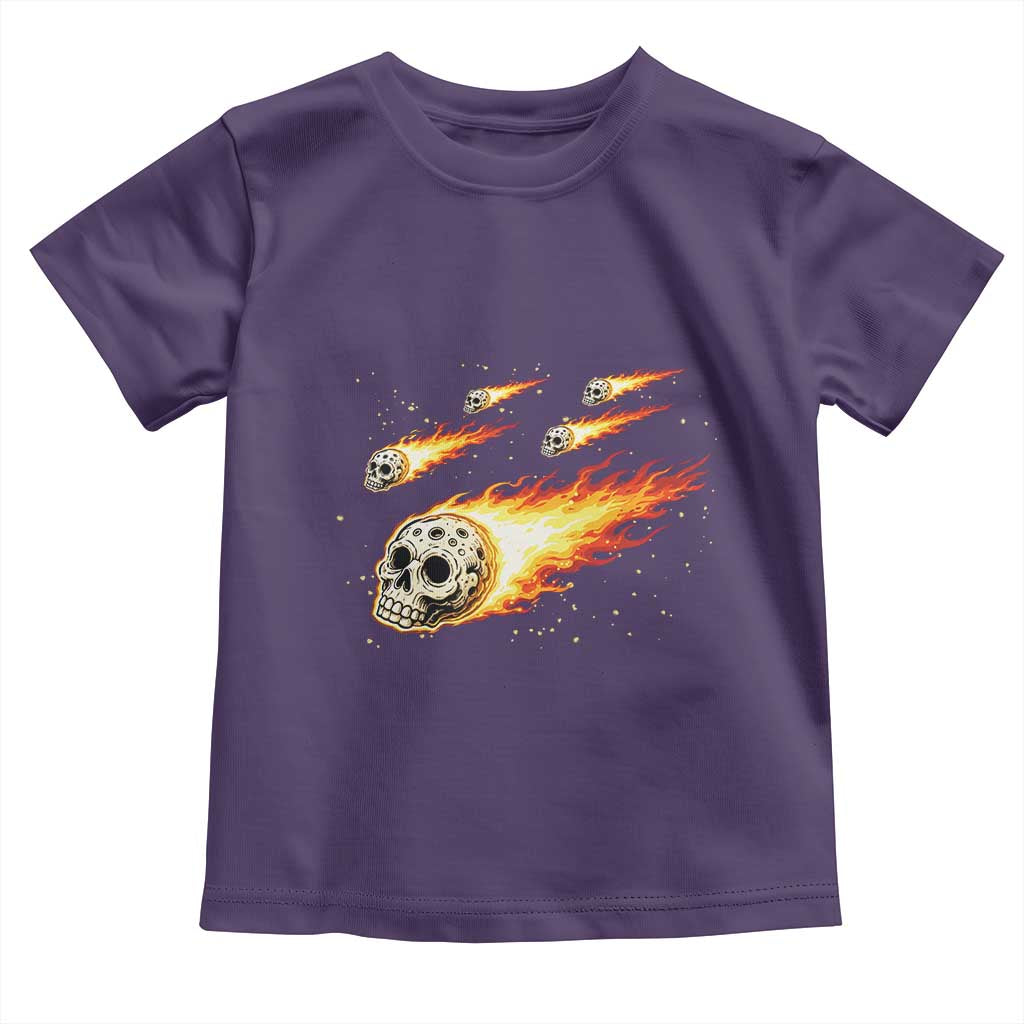 Skull Meteorite Toddler T Shirt Deep Space Asteroid Meteor Shower