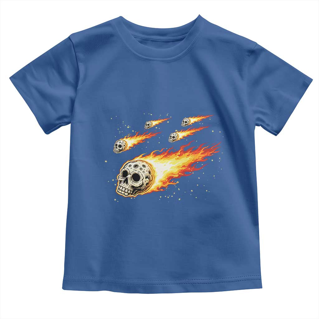 Skull Meteorite Toddler T Shirt Deep Space Asteroid Meteor Shower