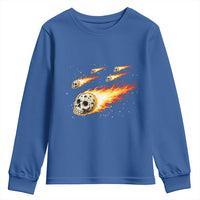 Skull Meteorite Youth Sweatshirt Deep Space Asteroid Meteor Shower