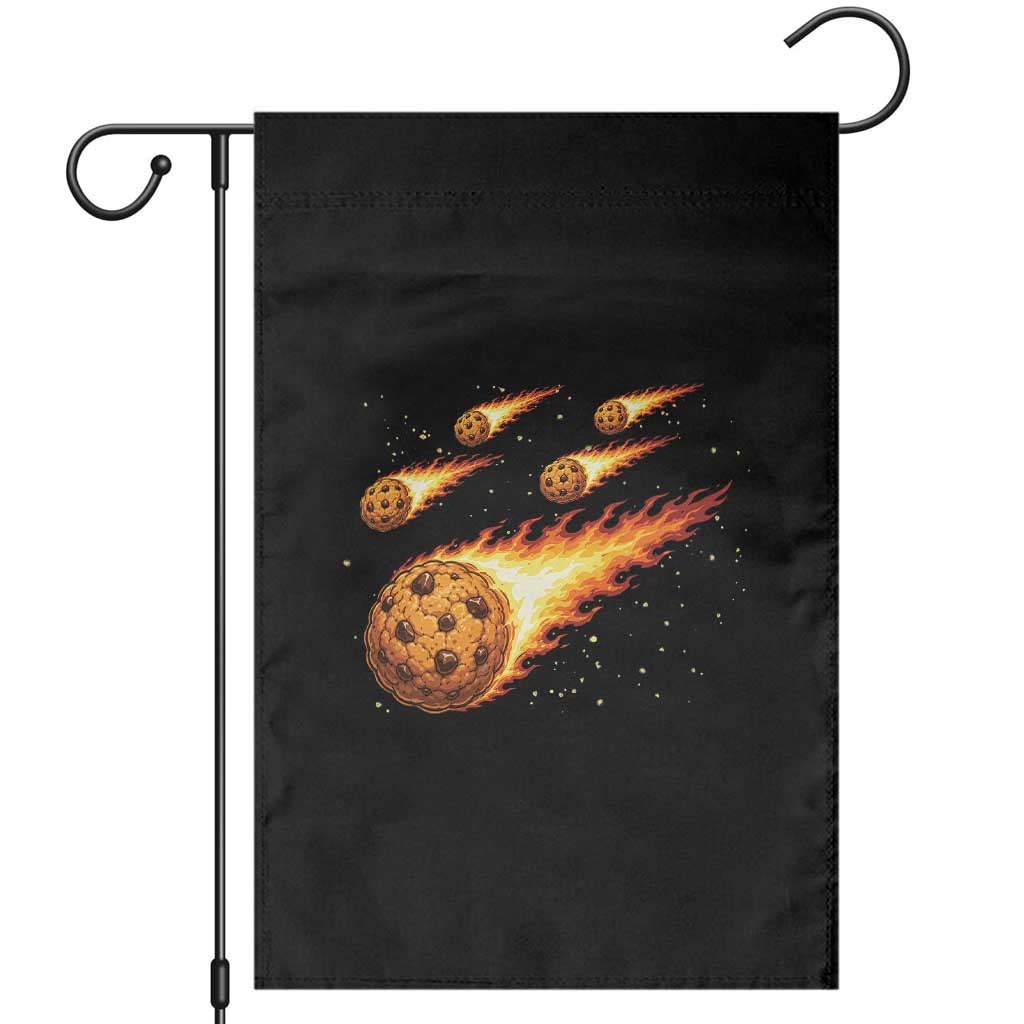 Cookie Meteor Shower Garden Flag Funny Space Dessert