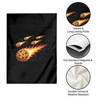Cookie Meteor Shower Garden Flag Funny Space Dessert