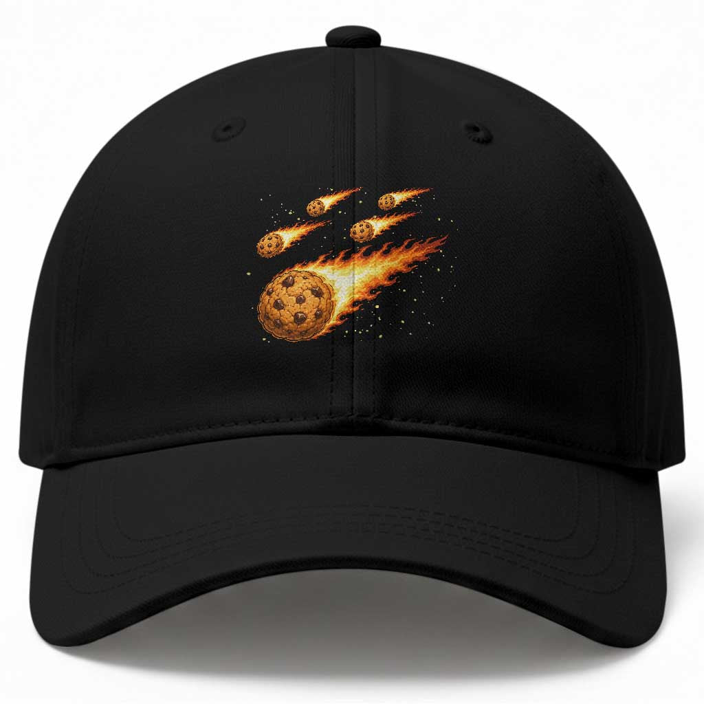 Cookie Meteor Shower Baseball Cap Funny Space Dessert