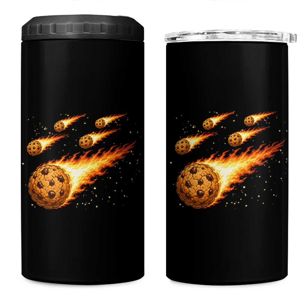 Cookie Meteor Shower 4 in 1 Can Cooler Tumbler Funny Space Dessert