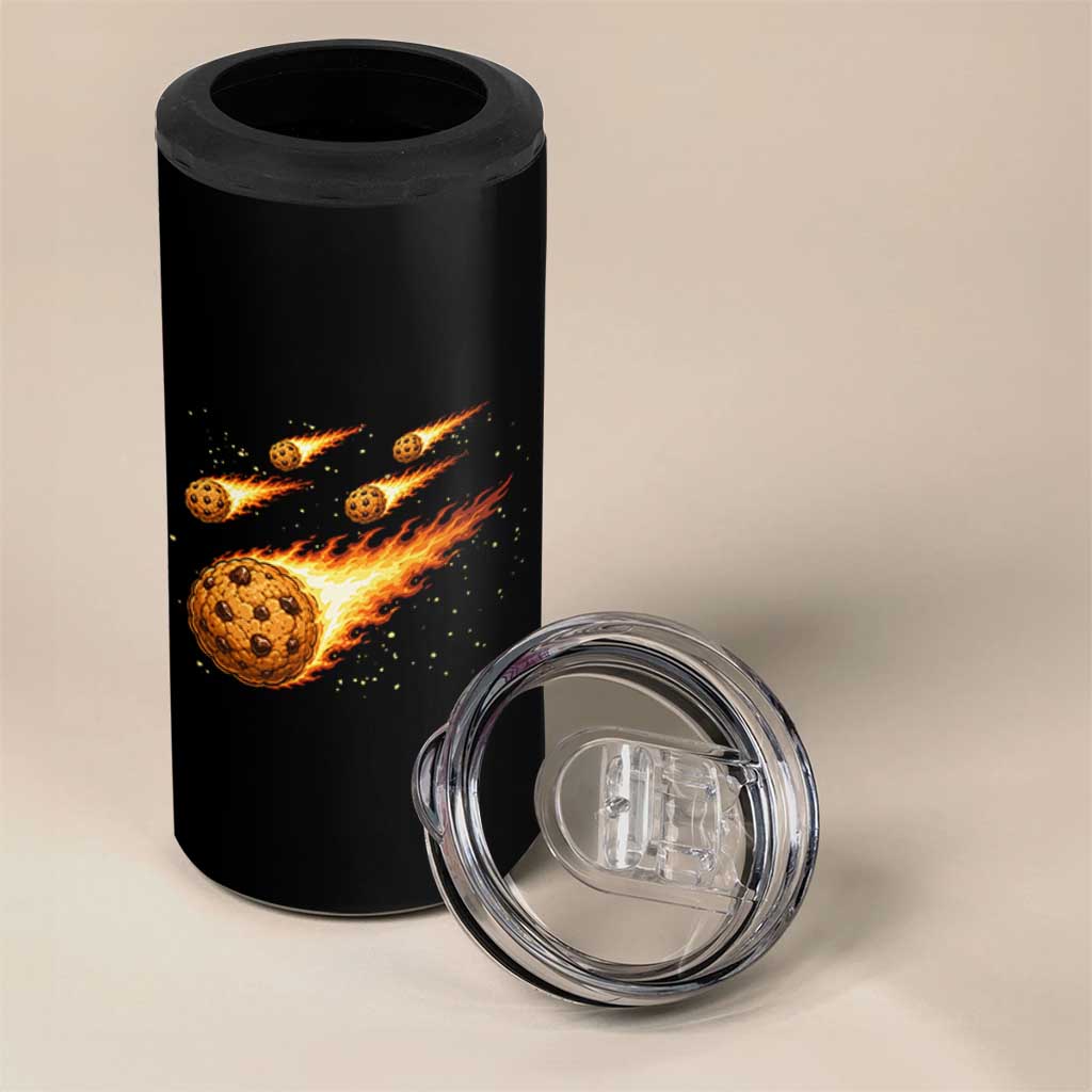 Cookie Meteor Shower 4 in 1 Can Cooler Tumbler Funny Space Dessert