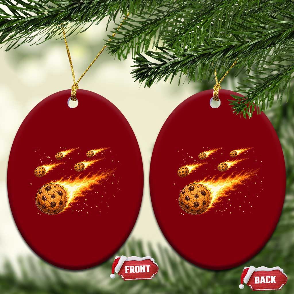 Cookie Meteor Shower Ceramic Ornament Funny Space Dessert