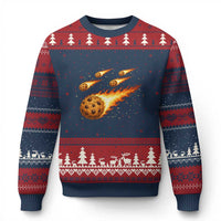 Cookie Meteor Shower Ugly Christmas Sweater Funny Space Dessert