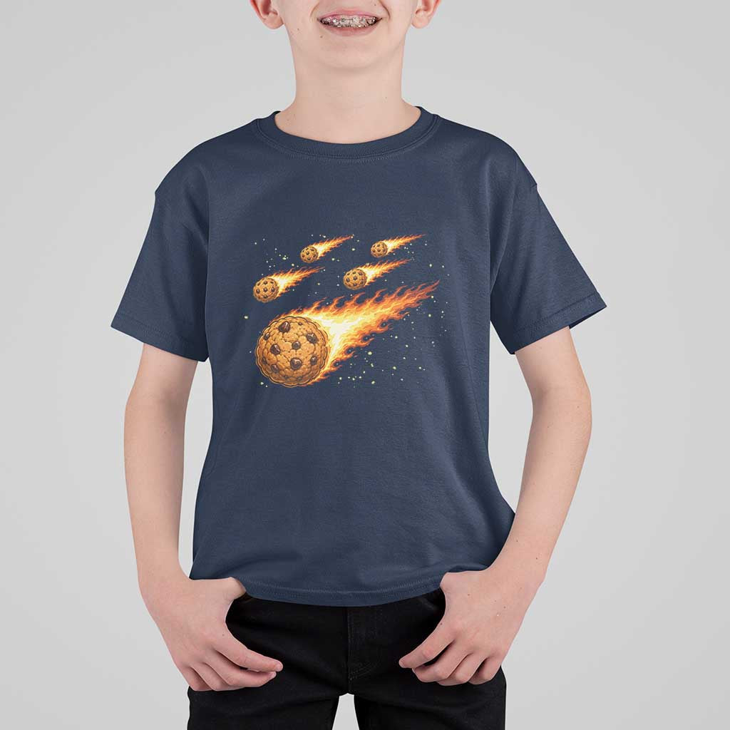 Cookie Meteor Shower T Shirt For Kid Funny Space Dessert