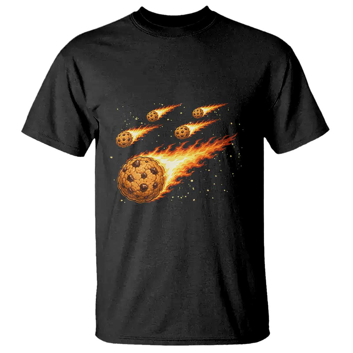 Cookie Meteor Shower T Shirt Funny Space Dessert