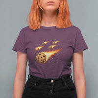 Cookie Meteor Shower T Shirt For Women Funny Space Dessert