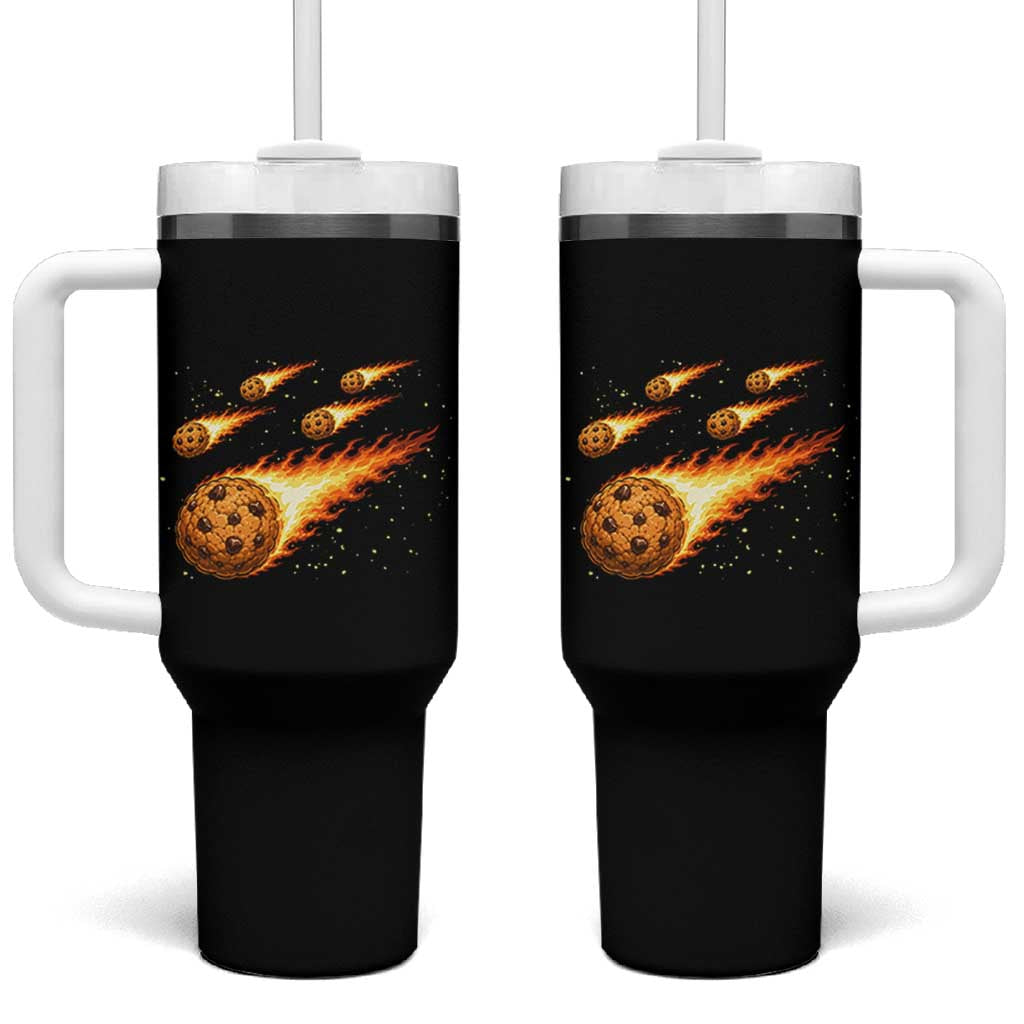 Cookie Meteor Shower Tumbler With Handle Funny Space Dessert