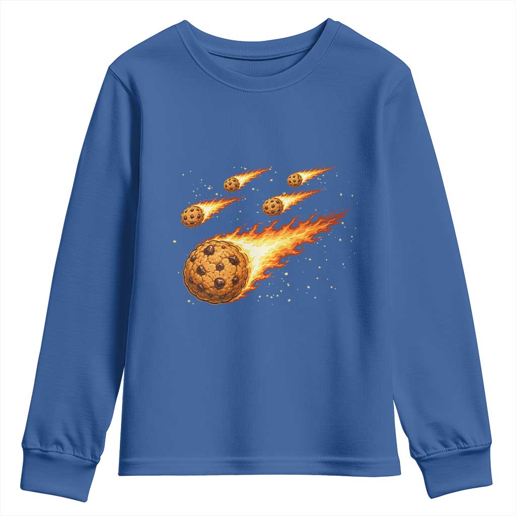 Cookie Meteor Shower Youth Sweatshirt Funny Space Dessert
