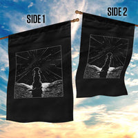 Meteor Shower Science Gift Garden Flag Dog Watching Stars