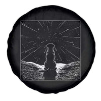 Meteor Shower Science Gift Spare Tire Cover Dog Watching Stars