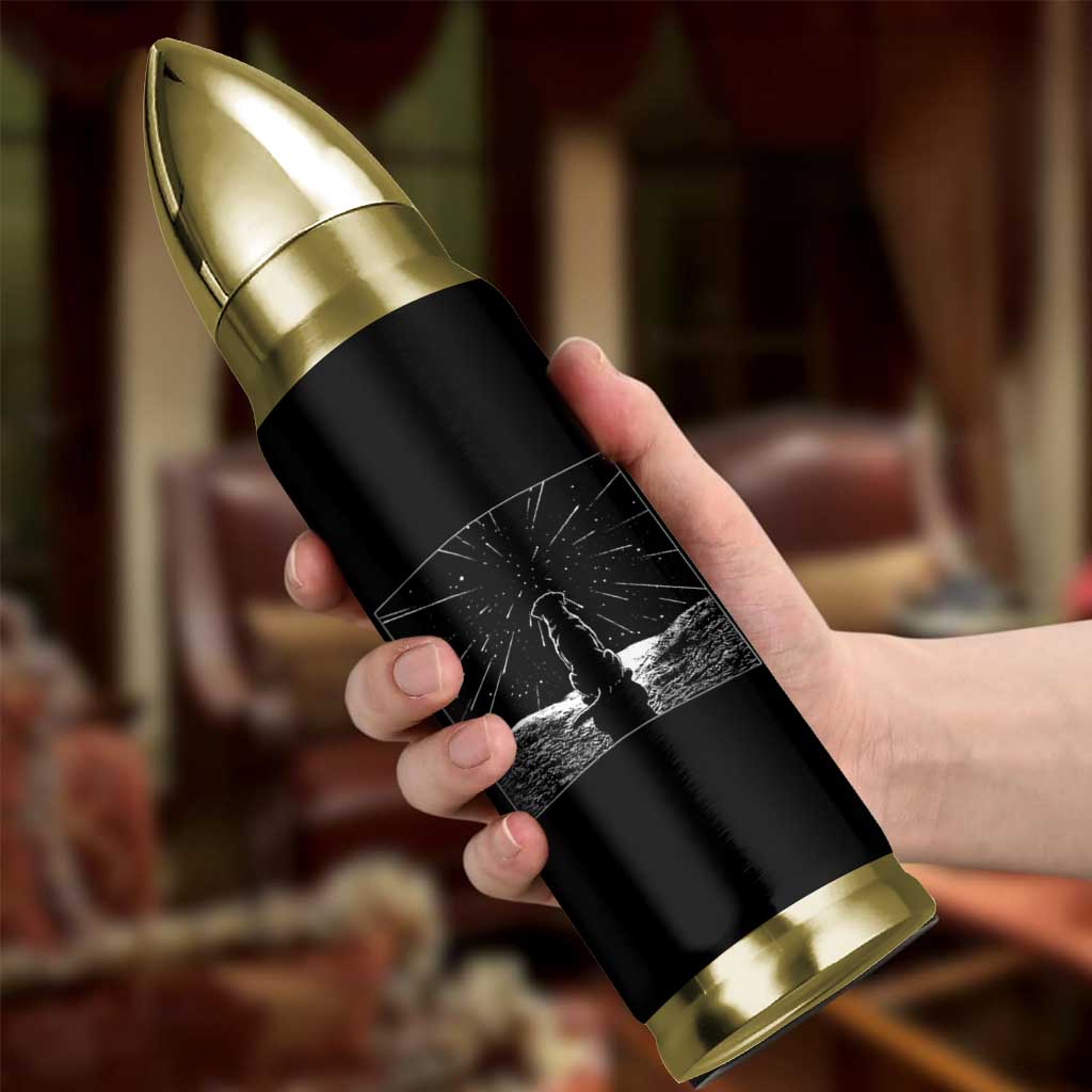 Meteor Shower Science Gift Bullet Tumbler Dog Watching Stars