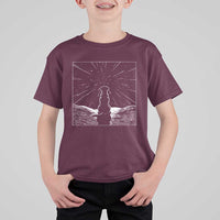 Meteor Shower Science Gift T Shirt For Kid Dog Watching Stars