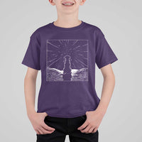 Meteor Shower Science Gift T Shirt For Kid Dog Watching Stars