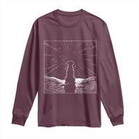 Meteor Shower Science Gift Long Sleeve Shirt Dog Watching Stars