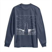 Meteor Shower Science Gift Long Sleeve Shirt Dog Watching Stars