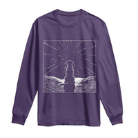 Meteor Shower Science Gift Long Sleeve Shirt Dog Watching Stars