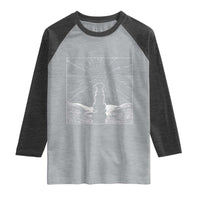 Meteor Shower Science Gift Raglan Shirt Dog Watching Stars
