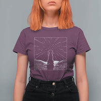 Meteor Shower Science Gift T Shirt For Women Dog Watching Stars