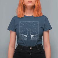 Meteor Shower Science Gift T Shirt For Women Dog Watching Stars