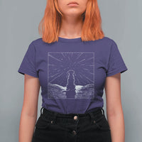 Meteor Shower Science Gift T Shirt For Women Dog Watching Stars