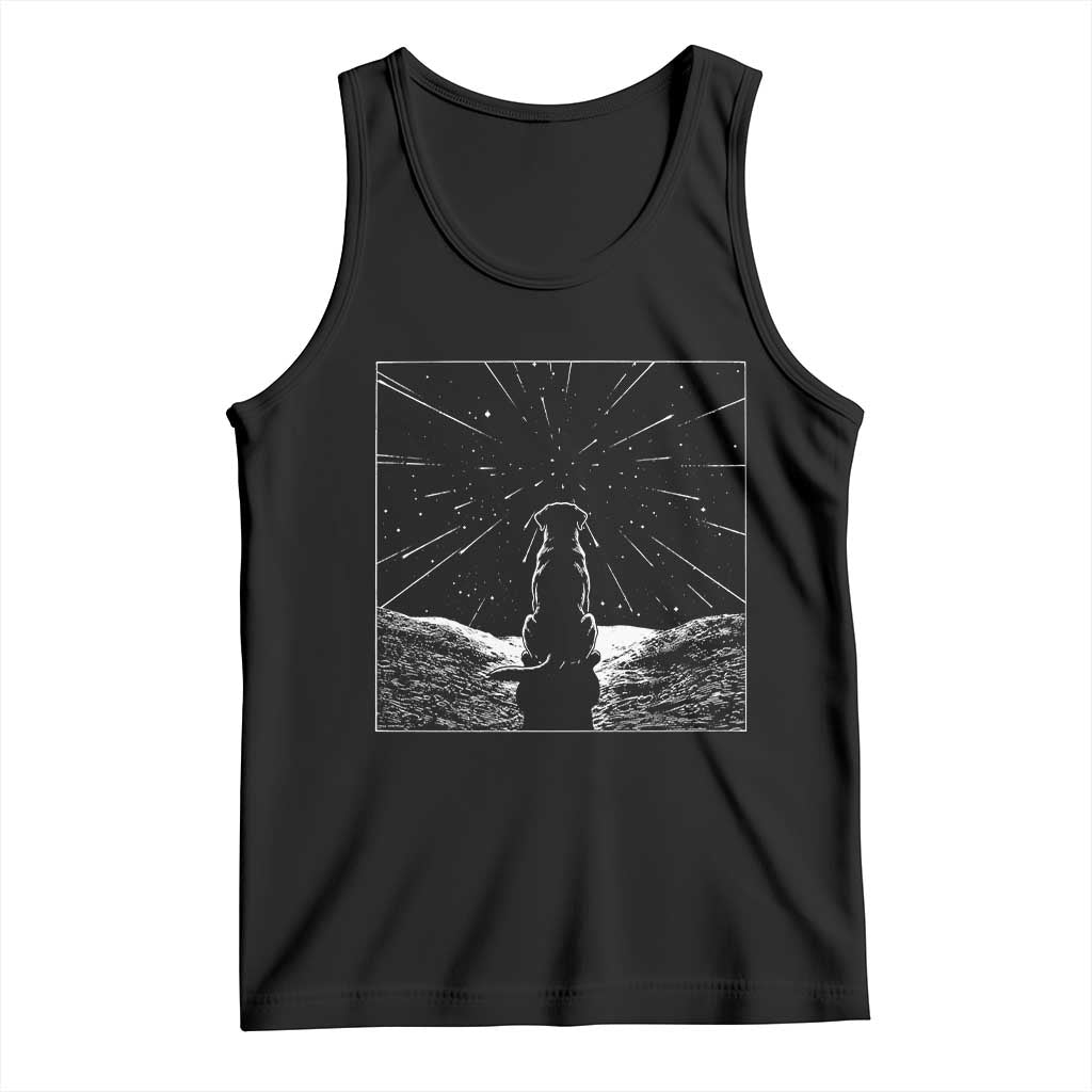 Meteor Shower Science Gift Tank Top Dog Watching Stars
