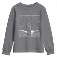 Meteor Shower Science Gift Youth Sweatshirt Dog Watching Stars