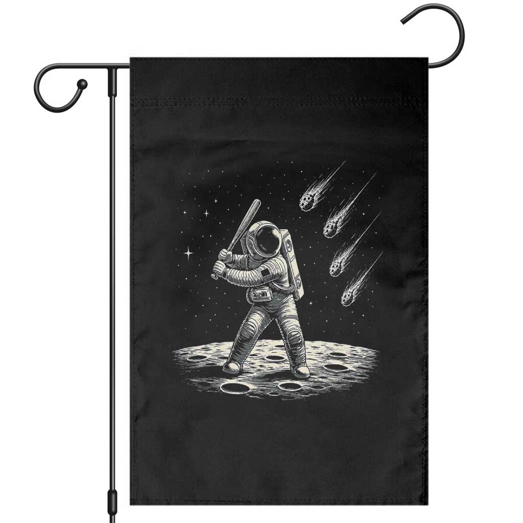 Funny Astronaut Smashing Meteors In Space Garden Flag Astronomy Lover Gift