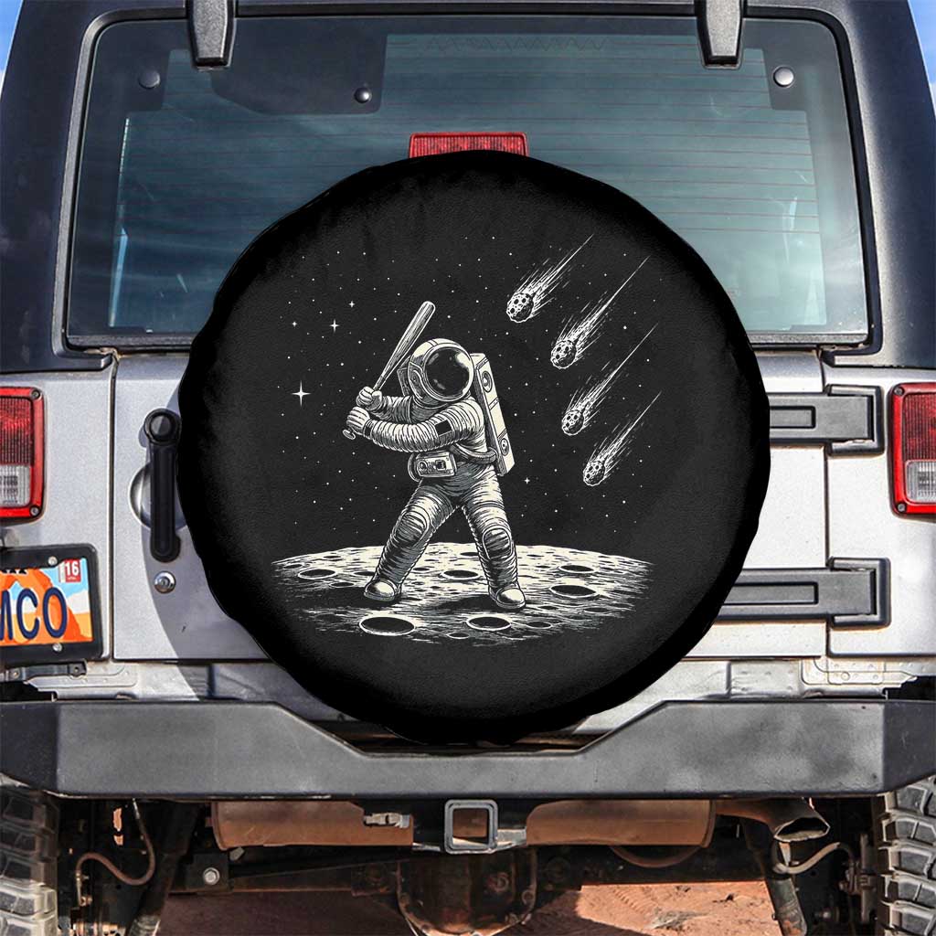 Funny Astronaut Smashing Meteors In Space Spare Tire Cover Astronomy Lover Gift