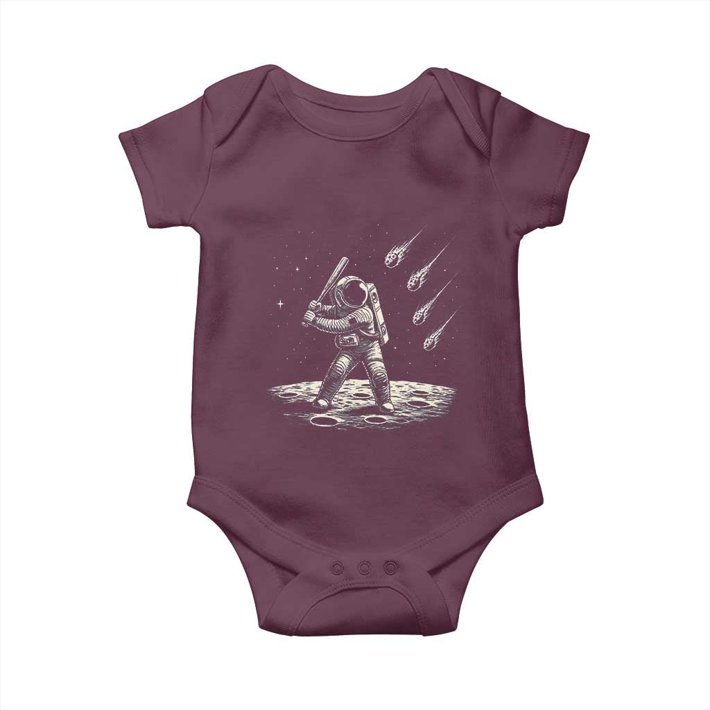 Funny Astronaut Smashing Meteors In Space Baby Onesie Astronomy Lover Gift