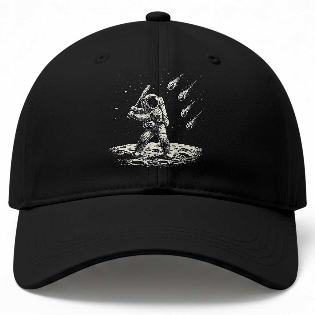 Funny Astronaut Smashing Meteors In Space Baseball Cap Astronomy Lover Gift