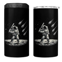 Funny Astronaut Smashing Meteors In Space 4 in 1 Can Cooler Tumbler Astronomy Lover Gift