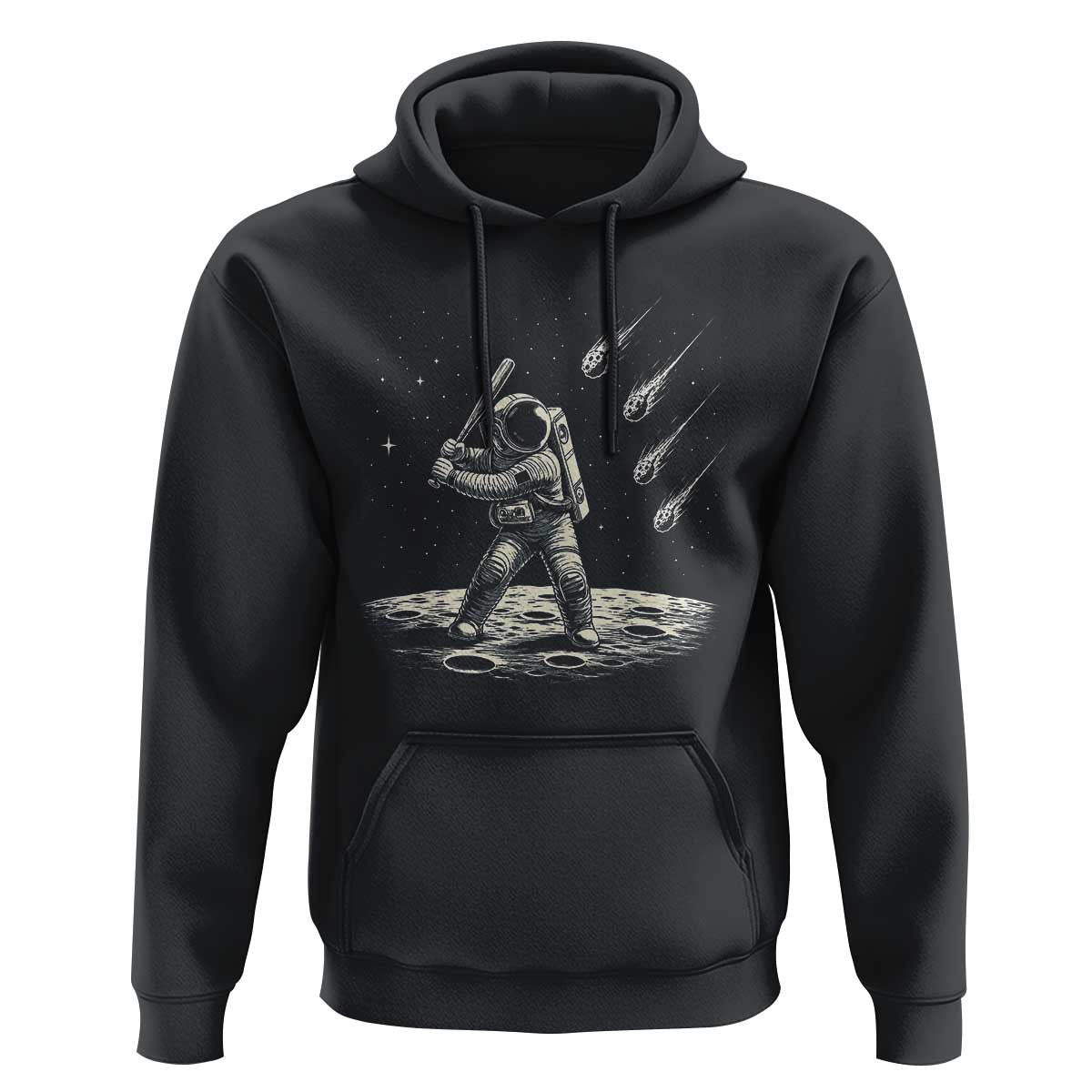 Funny Astronaut Smashing Meteors In Space Hoodie Astronomy Lover Gift
