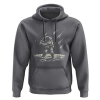 Funny Astronaut Smashing Meteors In Space Hoodie Astronomy Lover Gift