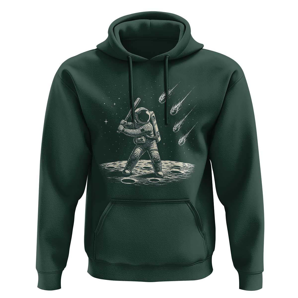Funny Astronaut Smashing Meteors In Space Hoodie Astronomy Lover Gift