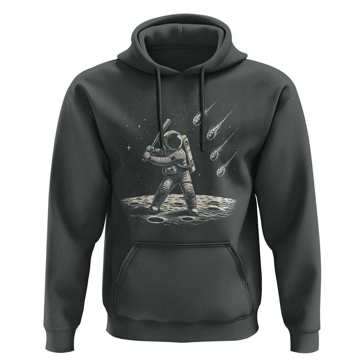 Funny Astronaut Smashing Meteors In Space Hoodie Astronomy Lover Gift