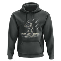 Funny Astronaut Smashing Meteors In Space Hoodie Astronomy Lover Gift