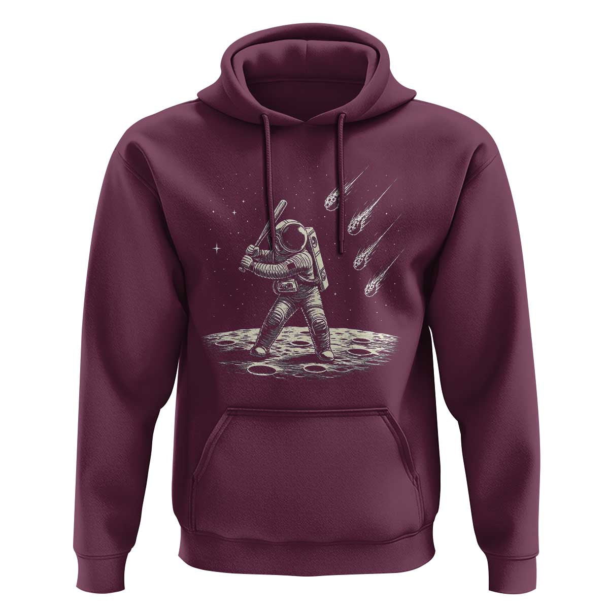 Funny Astronaut Smashing Meteors In Space Hoodie Astronomy Lover Gift