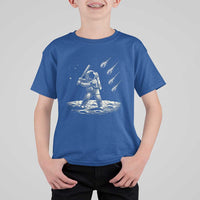Funny Astronaut Smashing Meteors In Space T Shirt For Kid Astronomy Lover Gift
