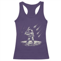 Funny Astronaut Smashing Meteors In Space Racerback Tank Top Astronomy Lover Gift