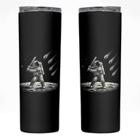Funny Astronaut Smashing Meteors In Space Skinny Tumbler Astronomy Lover Gift