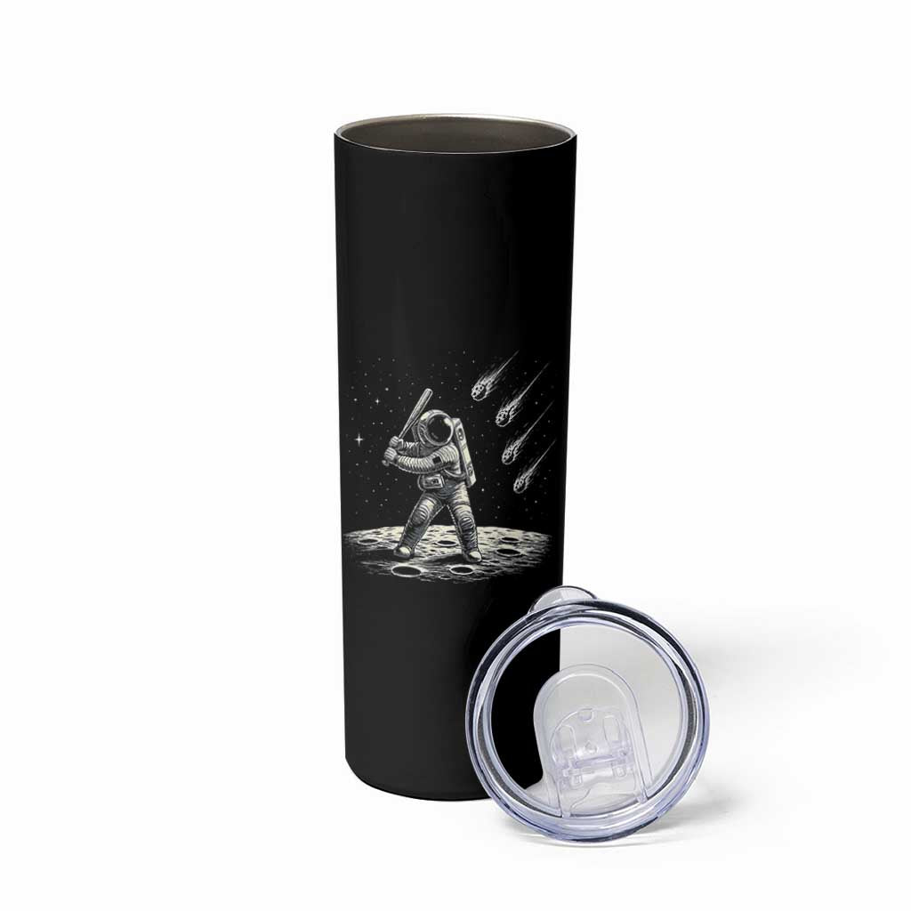 Funny Astronaut Smashing Meteors In Space Skinny Tumbler Astronomy Lover Gift