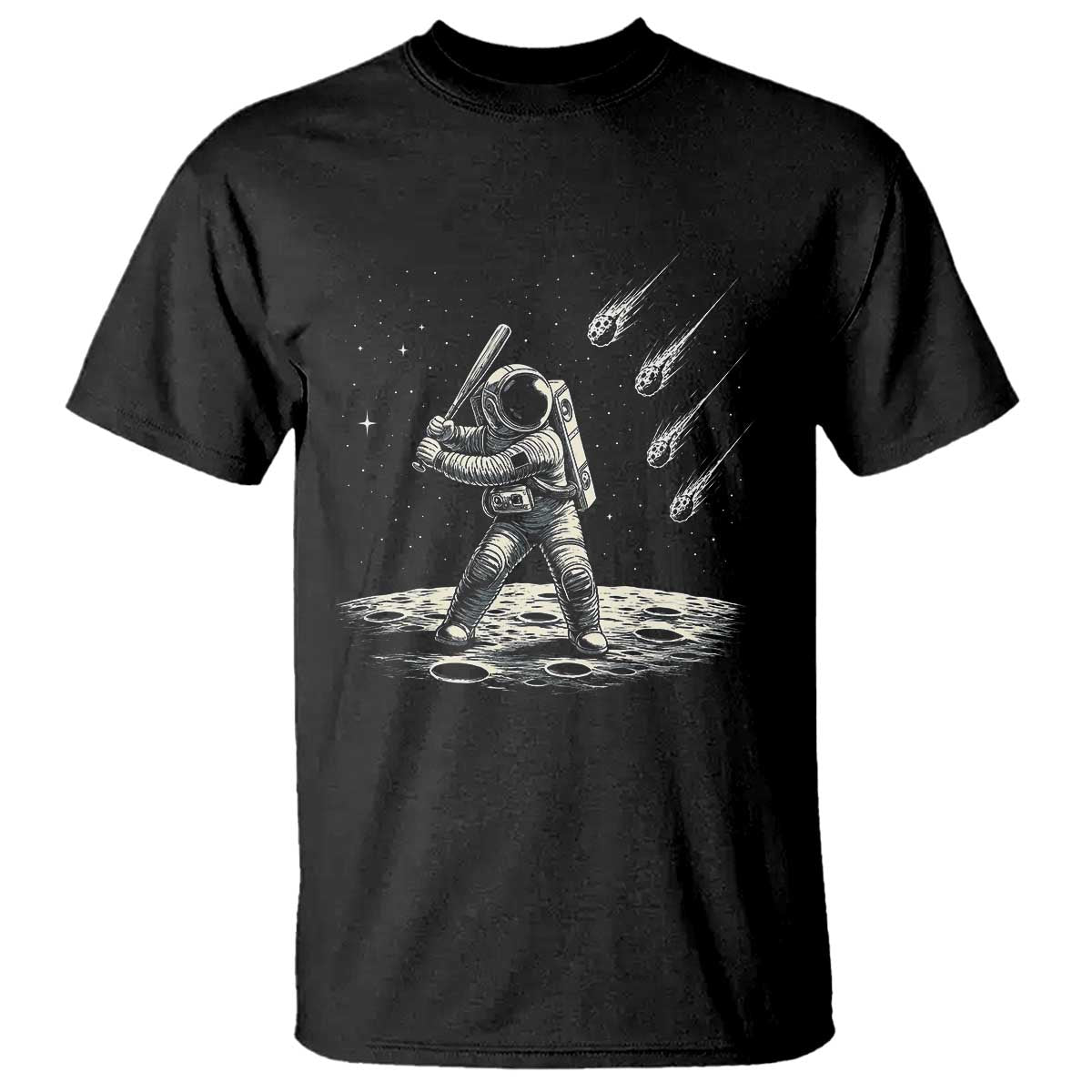 Funny Astronaut Smashing Meteors In Space T Shirt Astronomy Lover Gift